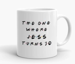 Alternative view of Personalised Name 30th Mug