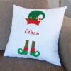 Personalized Elf Name Christmas Cushion