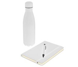 Alternative view of LAUTA - Giftology Set of Stainless Bottle, Notebook and Pen - White
