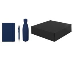 LAUTA - Giftology Set of Stainless Bottle, Notebook and Pen - Blue - Image 3