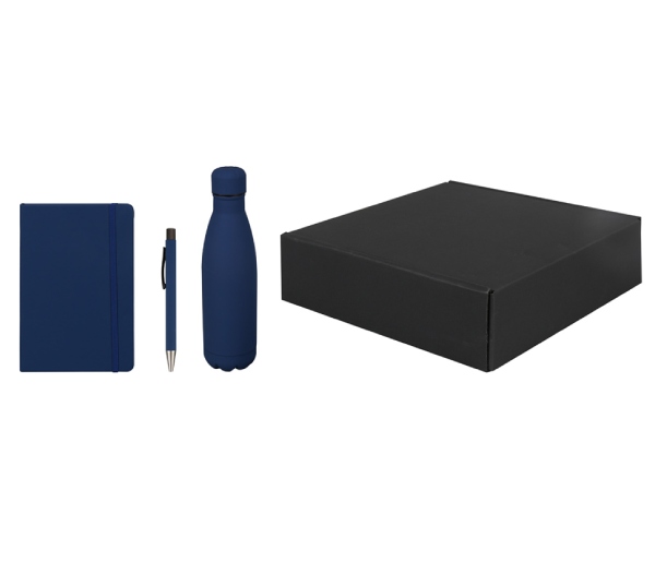 LAUTA - Giftology Set of Stainless Bottle, Notebook and Pen - Blue - Image 3