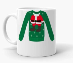 Christmas Ugly Green Sweater Theme Mug