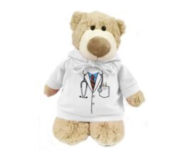 Doctor Bear With Trendy White Doctor's Top Size 28cm