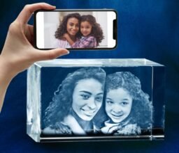 Rectangle Medium Wide Crystal Personalised
