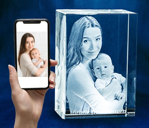 Rectangle Extra Large Tall Crystal Personalised