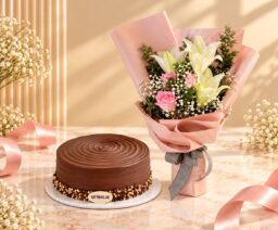Birthday Cake and Flowers