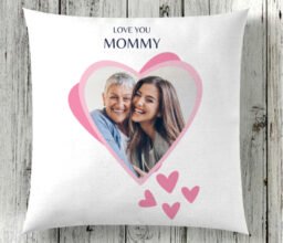 Love You Mommy Personalized Photo Cushion