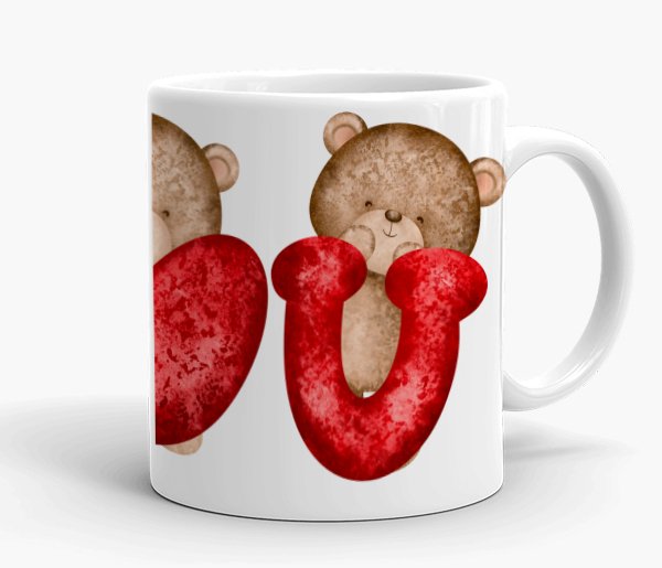 I Love You Teddy Mug - Image 2