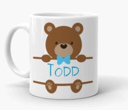 Personalized Name Teddy Boy Mug