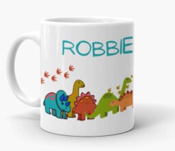 Personalized Name Cartoon Dinosaur Mug
