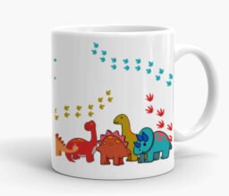 Alternative view of Personalized Name Cartoon Dinosaur Mug
