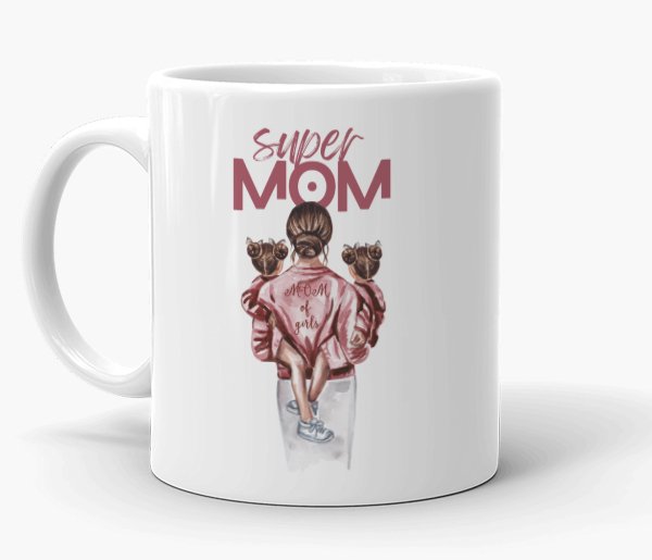 Personalized Photo Mom Of Girls Mug