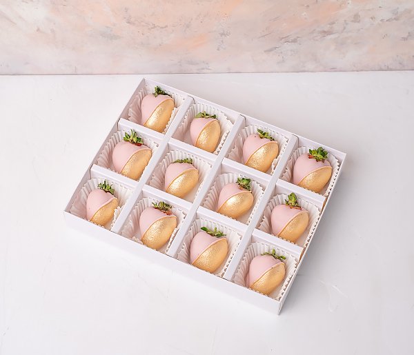 Ruby and Gold Strawberries - 12pcs - Image 2