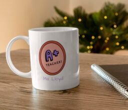 A+ Teacher Personalized Name Mug