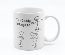 Daddy Belongs to Us Personalized Name Mug