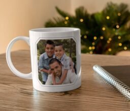 Alternative view of Dad of Boys Personalized Photo Mug