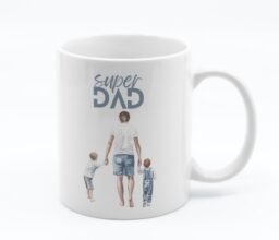 Dad of Boys Personalized Photo Mug