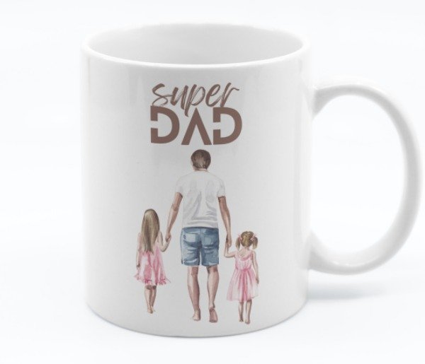 Dad of Girls Personalized Photo Mug