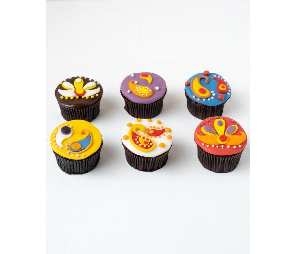 Diwali Theme Cupcakes - Image 3