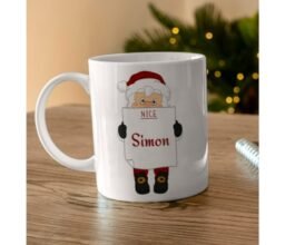 Naughty or Nice Personalized Santa Claus Mug
