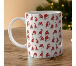 Christmas Hats Pattern Mug