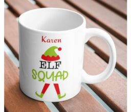 Alternative view of Elf Squad Personalized Name Mug