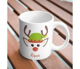 Alternative view of Rudolph Reindeer Personalised Mug