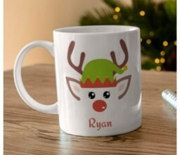 Rudolph Reindeer Personalised Mug