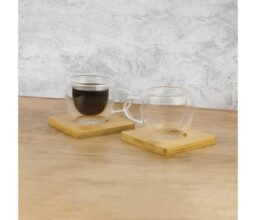 Alternative view of PAMA - Set of 2 Expresso Cup with Bamboo Coaster