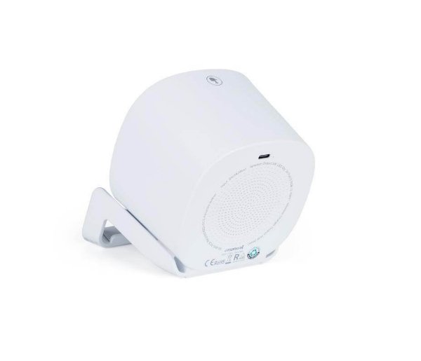 TASOVA - @memorii Recycled 15W Wireless Charger Bluetooth Speaker - White/Tan - Image 3