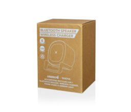 TASOVA - @memorii Recycled 15W Wireless Charger Bluetooth Speaker - White/Tan - Image 5