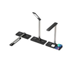 VELES - @memorii 3 in 1 Wireless Charger with Desk Lamp - Black - Image 5