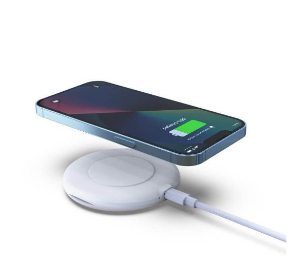 OSLO - @memorii Recycled 15W Wireless Charger Multi - Cable Set - White - Image 4