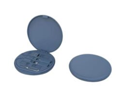 Alternative view of OSLO - @memorii Recycled 15W Wireless Charger Multi - Cable Set - Blue