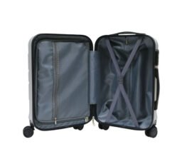 GENOVA - Classic Cabin Trolley Bag - Silver - Image 3