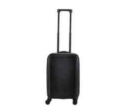 ROSTOCK - SANTHOME Foldable Cabin Trolley Bag - Black Matt Finish