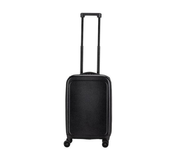 ROSTOCK - SANTHOME Foldable Cabin Trolley Bag - Black Matt Finish