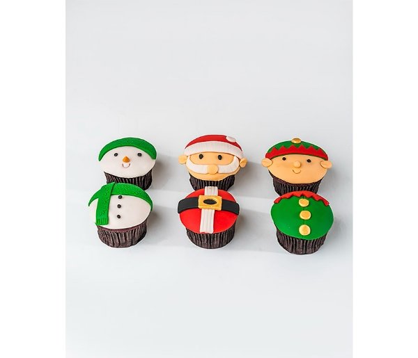 Santa Elf And The Snowman Cupcakes - Image 2
