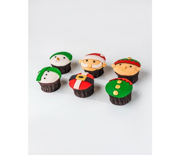 Santa Elf And The Snowman Cupcakes - Image 3