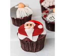 Alternative view of Red And Grey Christmas Cupcakes
