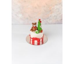 Alternative view of Chocolate Teddy And Tree Christmas Cake