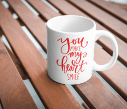 Alternative view of You Make My Heart Smile Mug