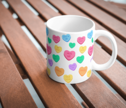 Alternative view of Hug Me Rainbow Heart Mug