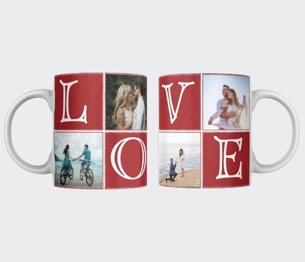 Personalised LOVE Photos Mug