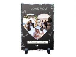 Personalised Heart Puzzle Stone