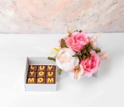 Faux Flowers and Chocolates Combo - Image 3