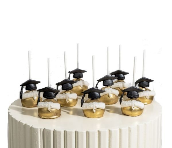 Graduation theme Chocolate Cake pops