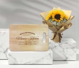 Sunshine Bouquet with Personalised Chopping Board