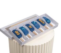Alternative view of Designer Blue Cakesicles