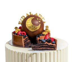 Alternative view of EID Chocolate Cake with Fresh Fruits